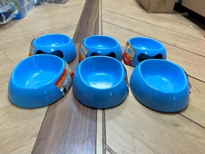 ¿Juego de 6 cuencos de destete para cachorros? Pequeño perro o gato mascota cuenco segundos azules * - Imagen 1 de 4