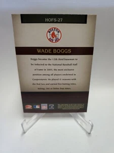 Donruss Greats 2005 - Souvenirs del Salón de la Fama #HOFS-27 Wade Boggs - Imagen 1 de 1