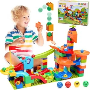 Marble Run Blocks with Launcher and Tracks for Kids - Picture 1 of 6