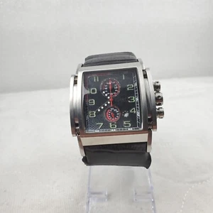 RARE EQUIPE SPRING 101249 CHRONOGRAPH QUARTZ MEN'S WATCH NEW BATTERY AS IS - Picture 1 of 10