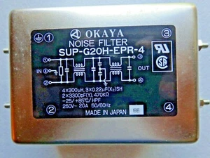 OKAYA SUP-G20H-EPR-4 NOISE FILTER - Picture 1 of 4