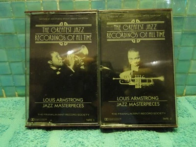 Louis Armstrong Jazz Masterpieces 2 Cassette Tape Set TESTED -EXTRATAPESSHIPFREE - Image 1 of 3