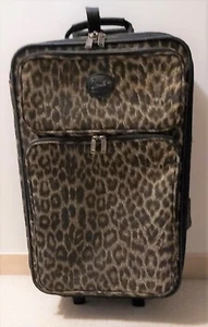 RICARDO Safari Rover Leopard Tapestry 2 COMPARTMENT SUITER WHEELABRD Suitcase 2 - Picture 1 of 13