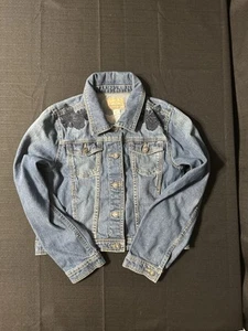 Roebuck & Co Denim Embroidered Kids Jean Jacket Size XL, 16 - Picture 1 of 7