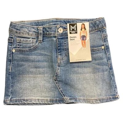 Saia jeans elástica cintura ajustável para meninas Member's Mark, 94052SC - Imagem 1 de 2