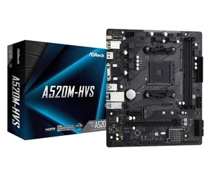 MB ASRock A520M-HVS AM4 M-ATX Retail Schwarz - Photo 1/10