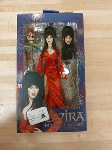 Neca Clothed Elvira Mistress Of The Dark Red Fright And Boo - Picture 1 of 8