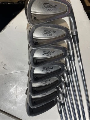 Titleist DCI 990 Iron Set 4-9,P  S-300 W/Medium GP Grips - Image 1 of 4