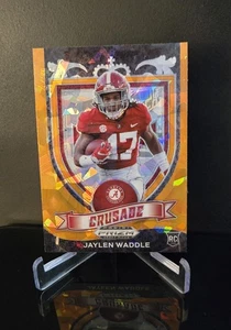 JAYLEN WADDLE RC 🔥 2021 Panini Prizm Draft Picks Crusade Orange Cracked Ice 169 - Picture 1 of 2