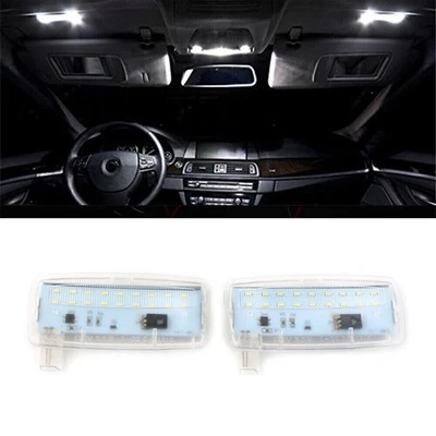 2x Luz de visera de espejo de tocador LED SMD sin errores para BMW E88 E93 LCI Rolls-Royce Foto 1 de 4