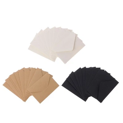 50 Sheets Vintage Kraft Paper Envelopes Wedding Supplies for 4 x 2.67 Cards - image 1 of 4