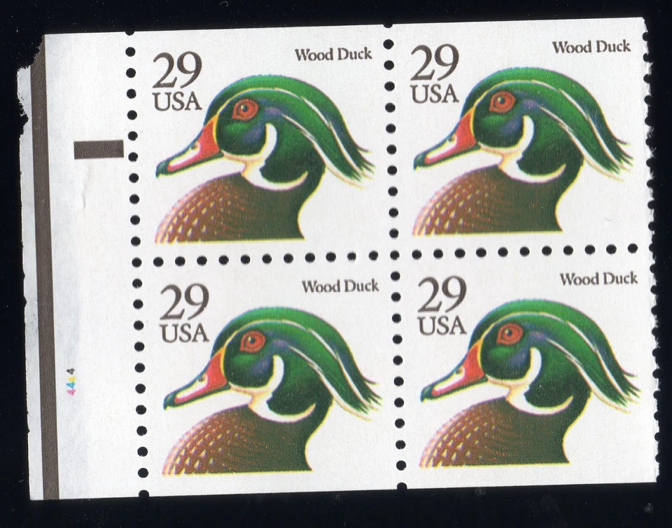 Scott #2484a Wood Duck Booklet Pane (Block) of 4 Stamps - MNH - Image 1 of 1