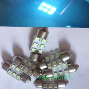 6x For Hyundai Elantra Car Dome Reading Light Ice Blue 31mm 6SMD LED Bulb Lamp - Picture 1 of 1