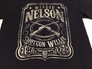 Willie Nelson T-Shirt Small Shotgun Willie Black - Picture 1 of 5