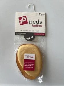 2 Paia Peds Gel Pad Imbottito per Tacchi Taglia Unica ~ Nudo 6870 Spedizione Gratuita - Foto 1 di 2