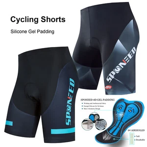 Cycling Shorts Padded Men Stretchy Bike Tights Indoor Outdoor Cycle Bottoms - Picture 1 of 14