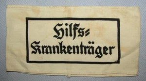 WW2  Hilfs=Krankenträger  (Auxiliary Stretcher Bearer) Armband-Printed Version - Picture 1 of 3