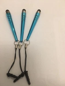 Set Of Earphones And 3 Misc Color Stylus Pen For Phone Tablets On Offer - Picture 1 of 4