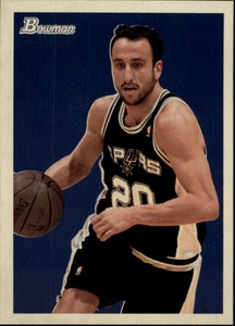 2009-10 Bowman 48 San Antonio Spurs Basketball Card #72 Manu Ginobili
