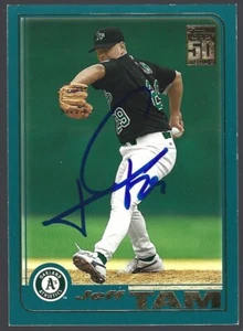 2001 Topps Baseball #297 Jeff Tam IP autograph signed card - Picture 1 of 1