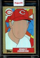 Topps Project 70 1987 Sparky Anderson by Fucci FOIL #d35/70 Card 