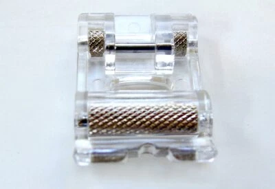 Sewing Machine Roller Foot Snap On Singer Janome Brother Oilcloth Leather Suede - Image 1 of 3