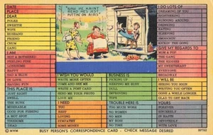 Postcard Busy Persons Correspondence Card Hillbilly Puttin' on Airs - Picture 1 of 2