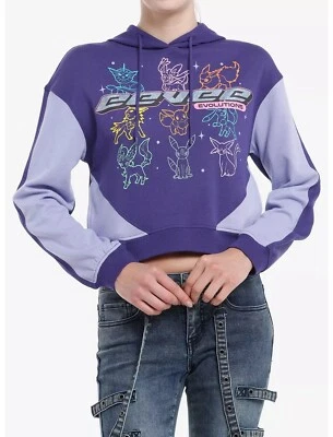 nuevo Pokemon Eevee Evolutions lámina iridiscente sudadera con capucha chaqueta oficial Nintendo L Foto 1 de 4