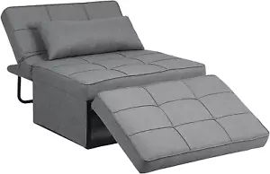 Sofa Bed, 4 in 1 Multi Function Folding Ottoman Sleeper Bed, Modern Convertible - Picture 1 of 8