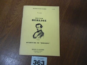 HECTOR BERLIOZ Overture to Rob Roy - No.1219 Kalmus Study Score - Picture 1 of 15