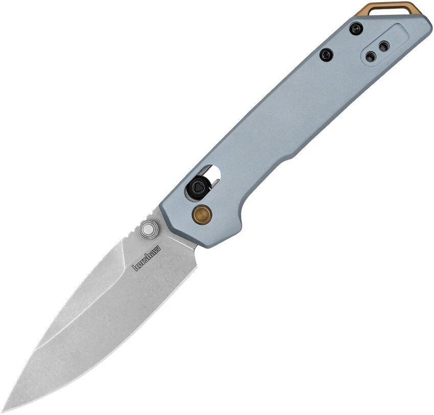 Kershaw Mini Iridium DuraLock Ice Blue Aluminum Folding D2 Pocket Knife 2051