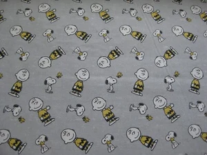 Snoopy abraza Woodstock Peanuts Charlie tela marrón cuarto de grasa 18" x 21" - Imagen 1 de 4
