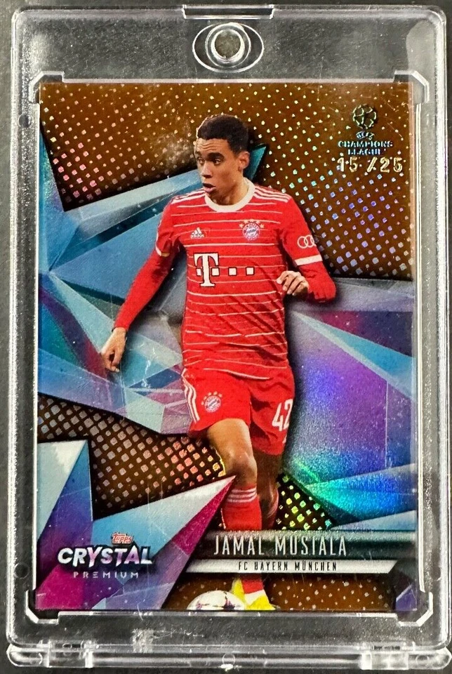 2022 Topps Jade Edition UEFA Club Competitions Orange  /25 Jamal Musiala - Image 1 of 2