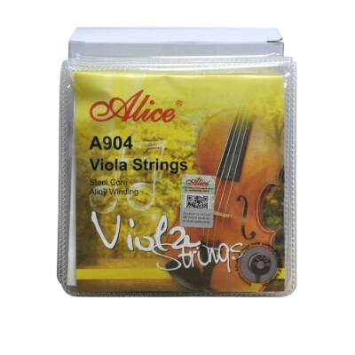 Set 10 corde viola Alice A904 set 4 corde A-1 D-2 G-3 C-4 - Immagine 1 di 4