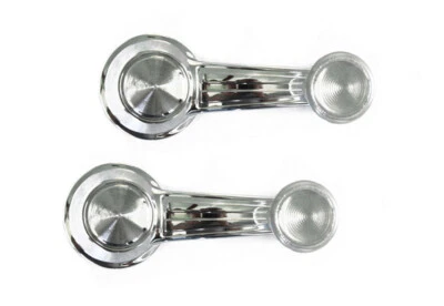 Juego de manivela de ventana interior para camioneta Chevy GMC C10 K10 67-72 con perillas transparentes Foto 1 de 4