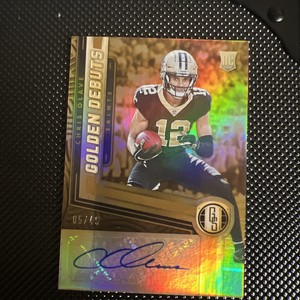 2022 PANINI GOLD STANDARD GOLDEN DEBUTS AUTO CHRIS OLAVE RC /49 SAINTS ROOKIE