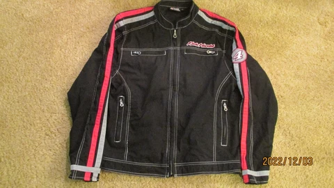 Used Chase Authentics Kevin Harvick #4 Nascar Black Full Zip Jacket Rn93965Large Cover