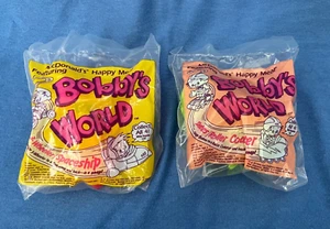 De colección 1994 McDonalds Happy Meal Juguetes SELLADOS Lote de 2 Bobby's World Spaceship - Imagen 1 de 9