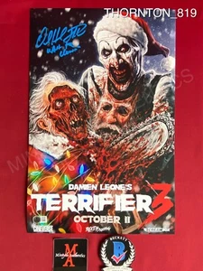 David Howard Thornton Terrifier 3 signed 11x17 photo Art the Clown Beckett COA - Picture 1 of 3