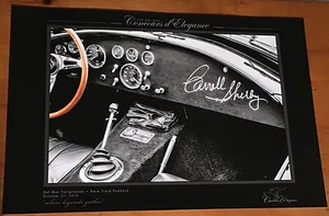 Cartel Carol Shelby Cobra Coche Vintage Coleccionista Hombre Cueva - Imagen 1 de 1