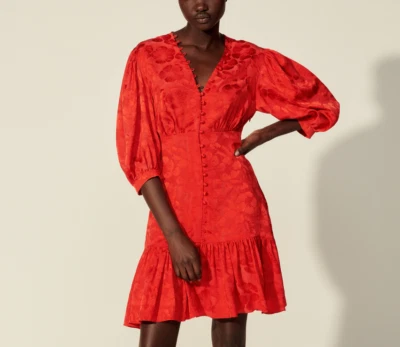 Sandro Paris Women's Shirt Dress Size 34 FR / XS Floral Silk Blend SFPRO01620 - Image 1 of 4