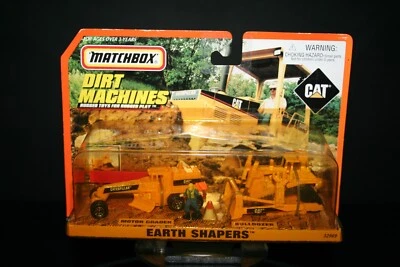 Matchbox 1998 Dirt Machines * Earth Shapers - 'Motor Grader' & 'Bulldozer' - Image 1 of 4