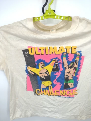 VTG Wrestle Mania VI T Shirt Mens L White Hulk Hogan Ultimate Warrior Original Cover