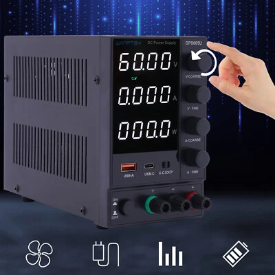 0-60V 0-5A DC Labornetzteil DPS605U Regelbares Netzteil Anschluß Power Supply - Bild 1 von 4