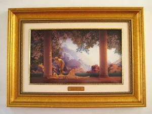Franklin Mint Porzellan Repro Plakette - Tagesanbruch von Maxfield Parrish #1131/9500 - Bild 1 von 24