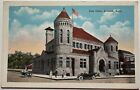 Post Office Atchison Kansas Old Cars Postcard
