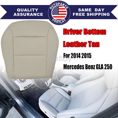 Nuevo para Mercedes Benz GLA 250 2014 2015 parte inferior del conductor cubierta de asiento de cuero tostado Foto 1 de 4