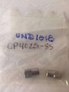 2 SPRAYING SYSTEMS CAP NUT CP4025-SS - Picture 1 of 2