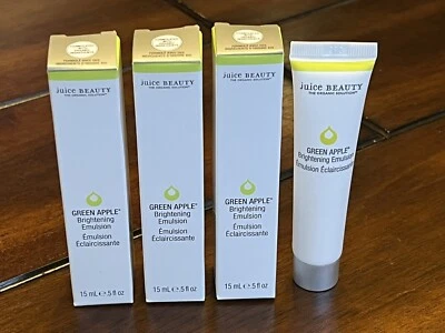 3 Juice Beauty Brightening Emulsion Green Apple .5 Oz Each. = 1.5 Oz Total NEW!! - Image 1 of 4