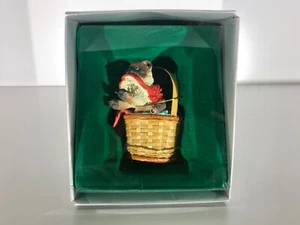 Vintage Enesco Treasury 1986 Where's Kitty Siamese Kätzchen Ornament NEU - Bild 1 von 6